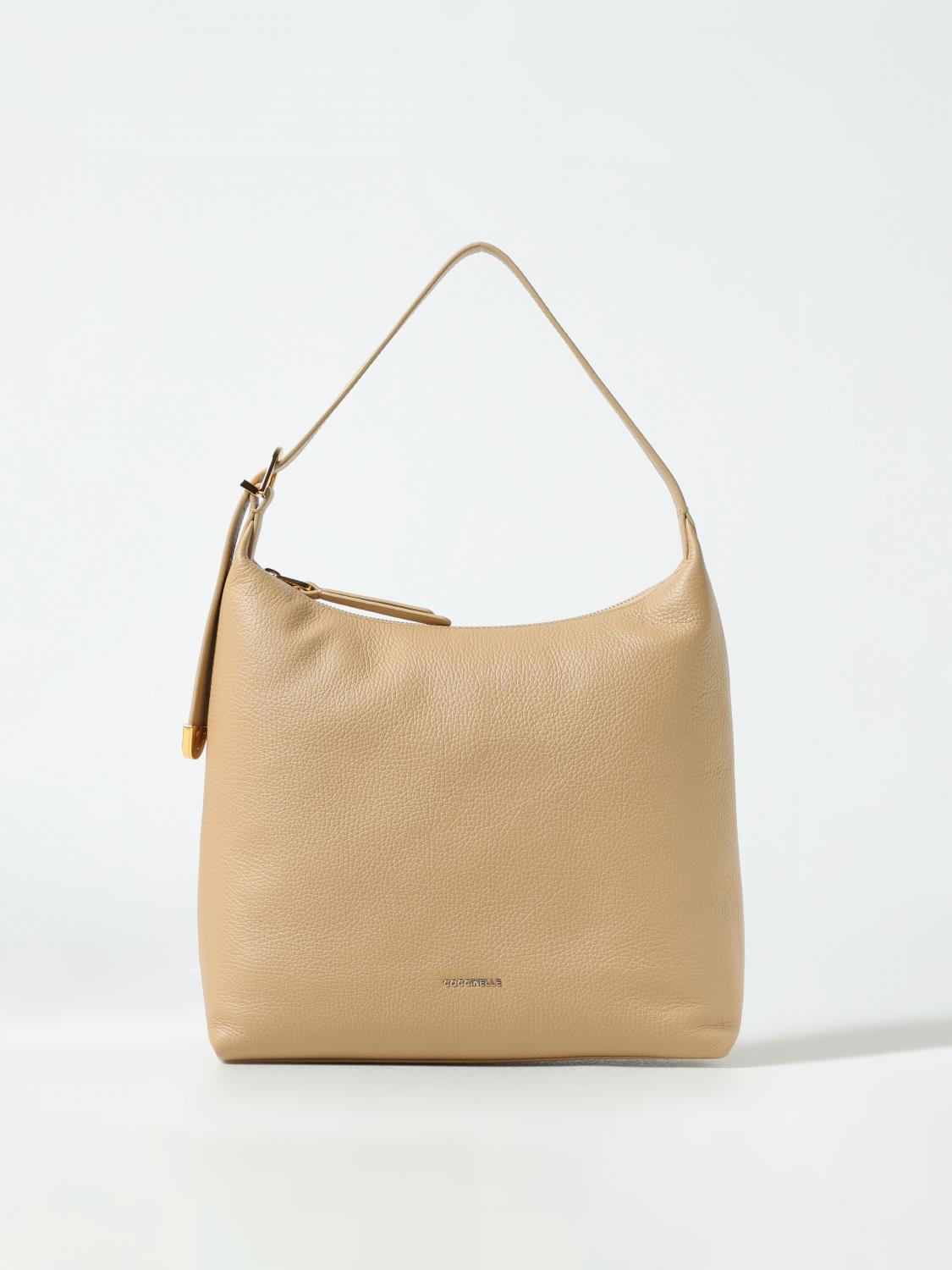 Shoulder Bag COCCINELLE Woman colour Beige