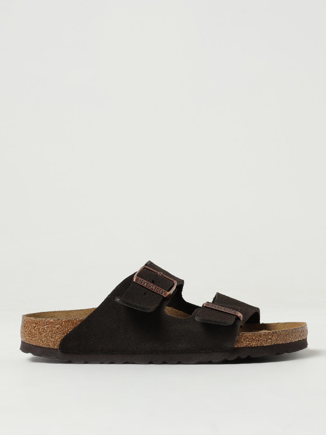 Flat Sandals BIRKENSTOCK Woman colour Dark