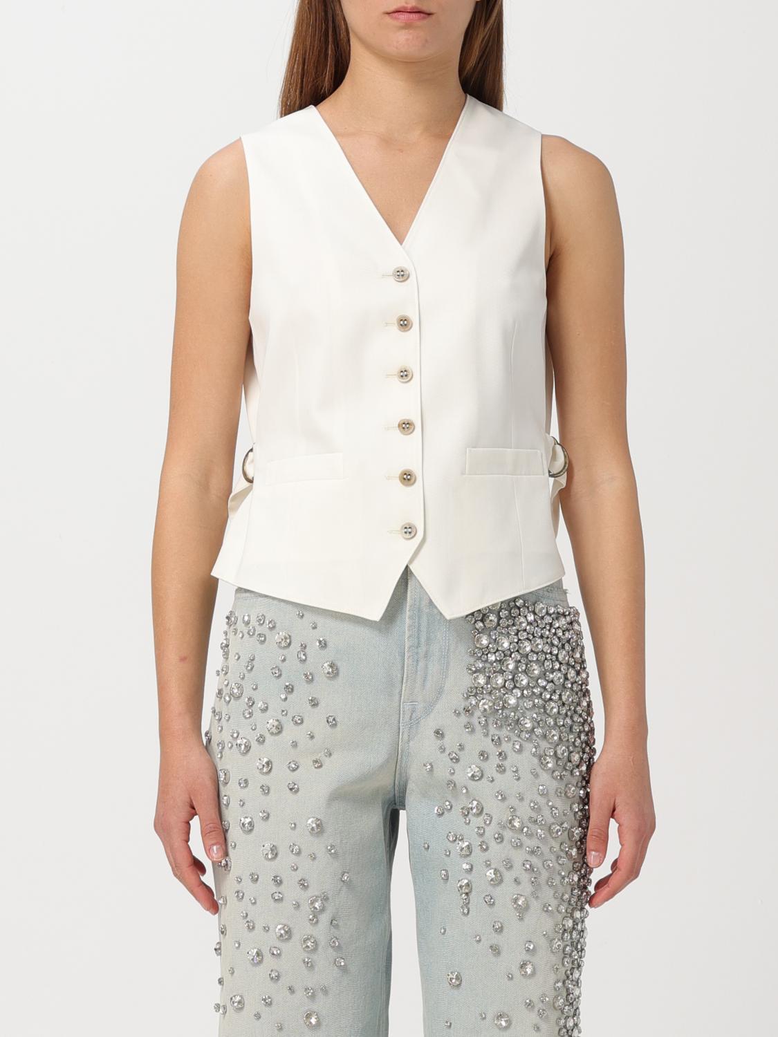 Waistcoat GOLDEN GOOSE Woman colour White