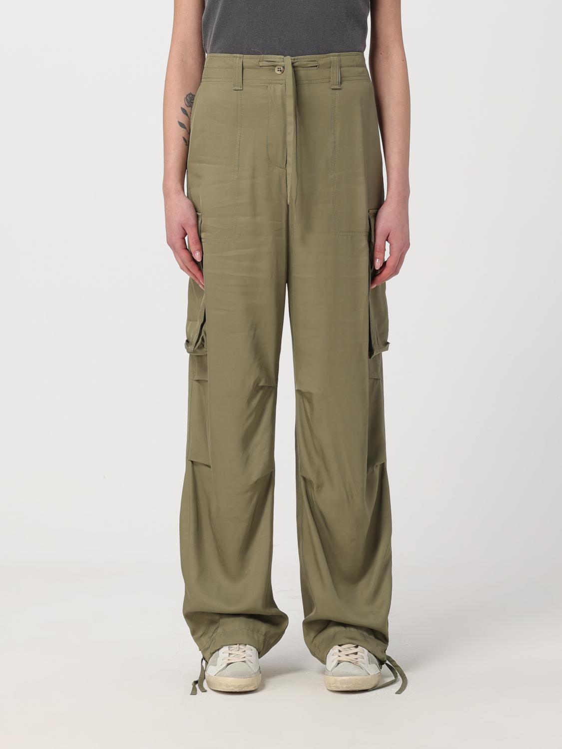 Trousers GOLDEN GOOSE Woman colour Military