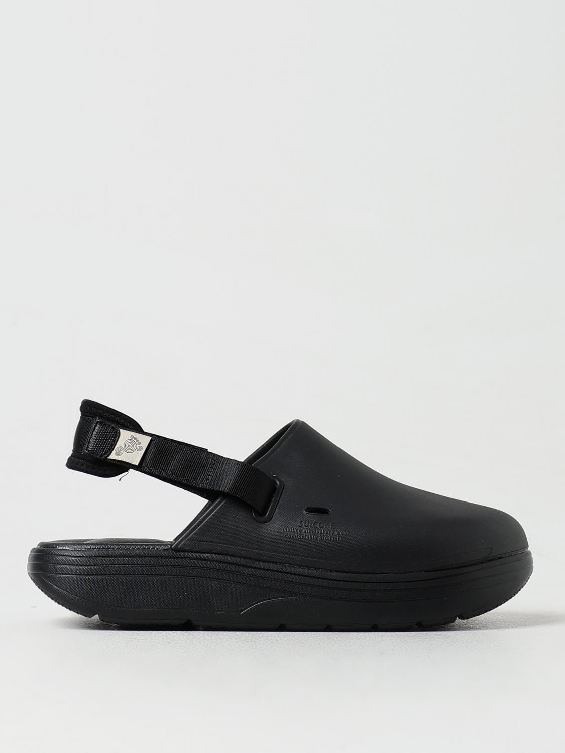 Flat Sandals SUICOKE Woman colour Black