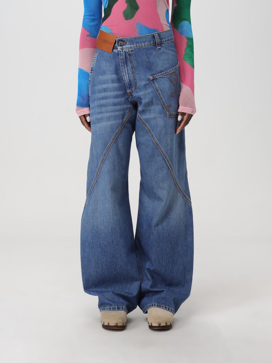 Jeans JW ANDERSON Woman colour Denim