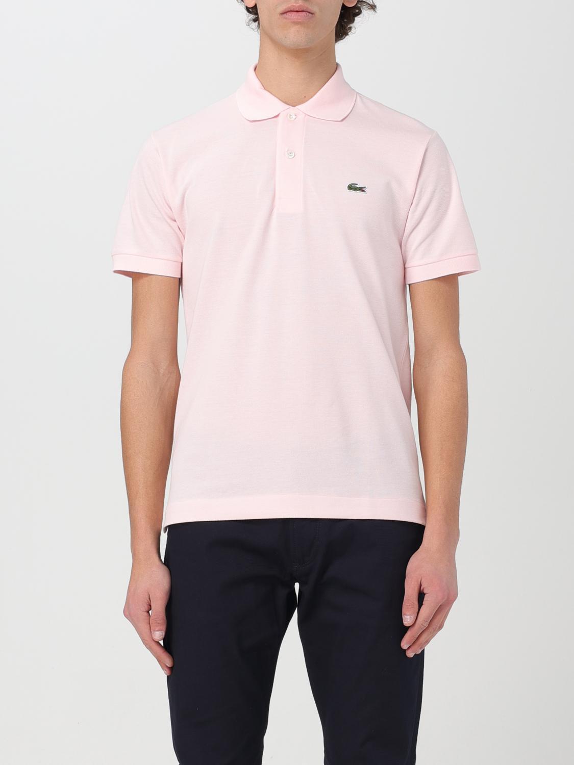 Polo Shirt LACOSTE Men colour Pink