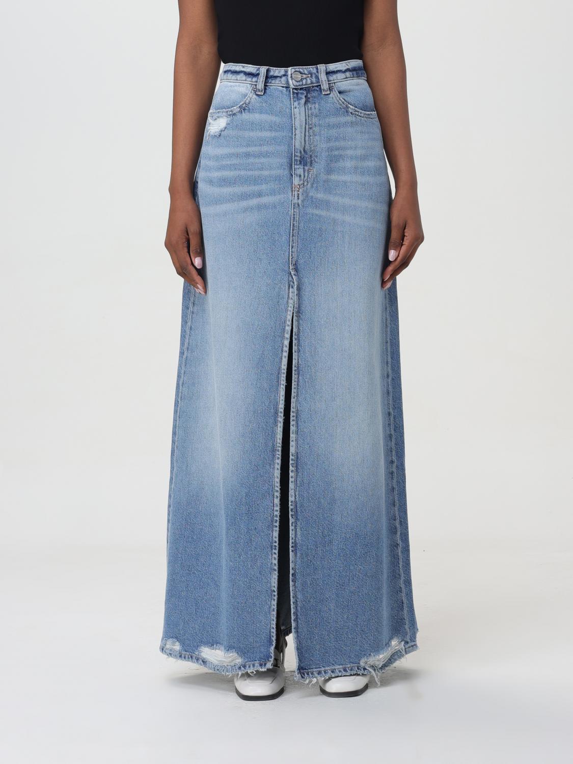 Skirt ICON DENIM LOS ANGELES Woman colour Stone Washed