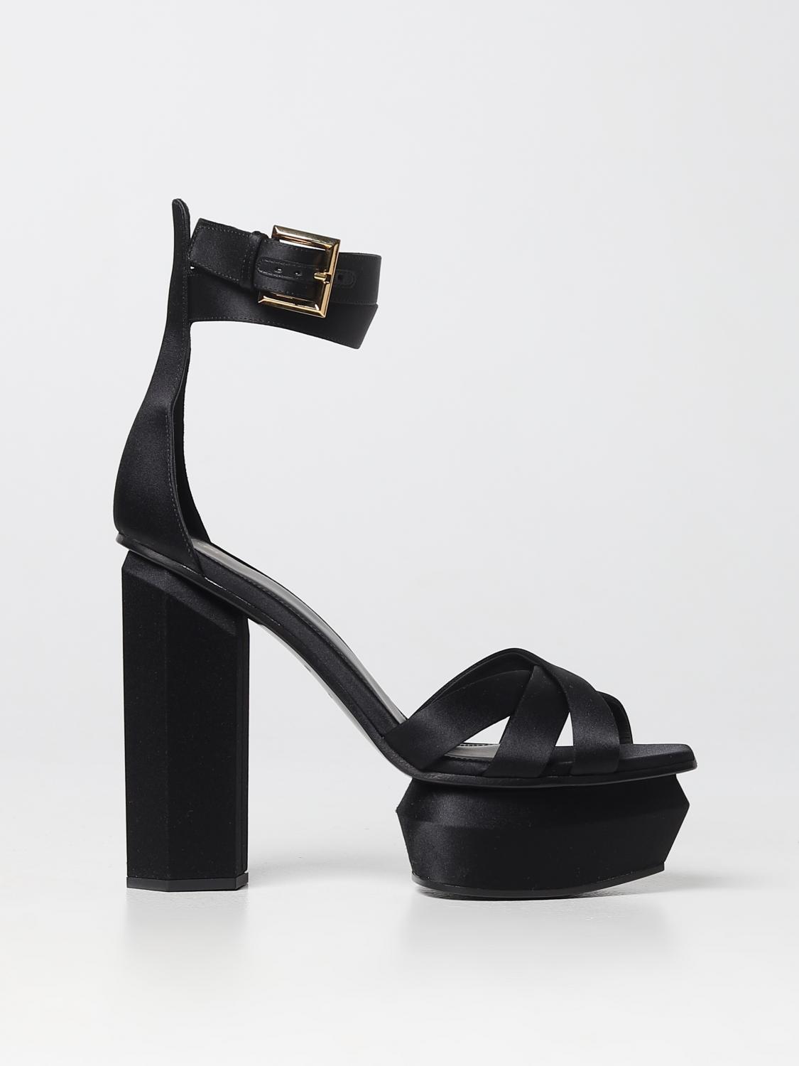 Heeled Sandals BALMAIN Woman colour Black