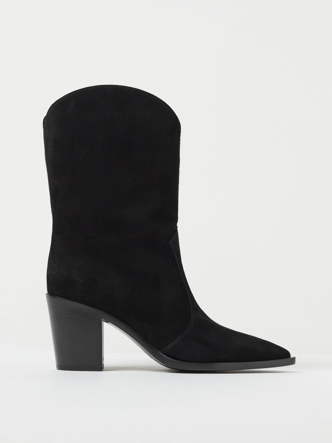 Flat Ankle Boots GIANVITO ROSSI Woman colour Black