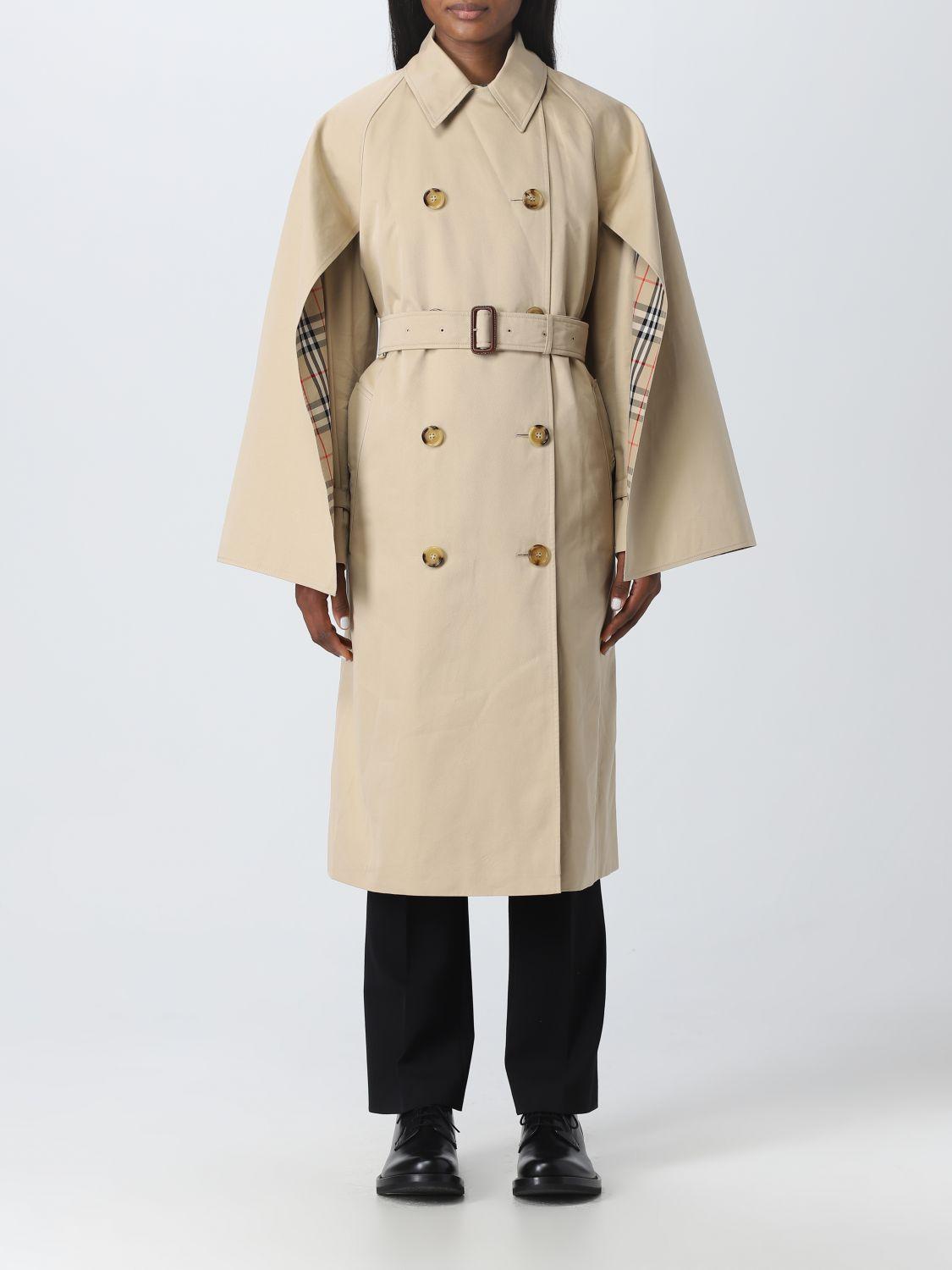 Trench Coat BURBERRY Woman colour Beige