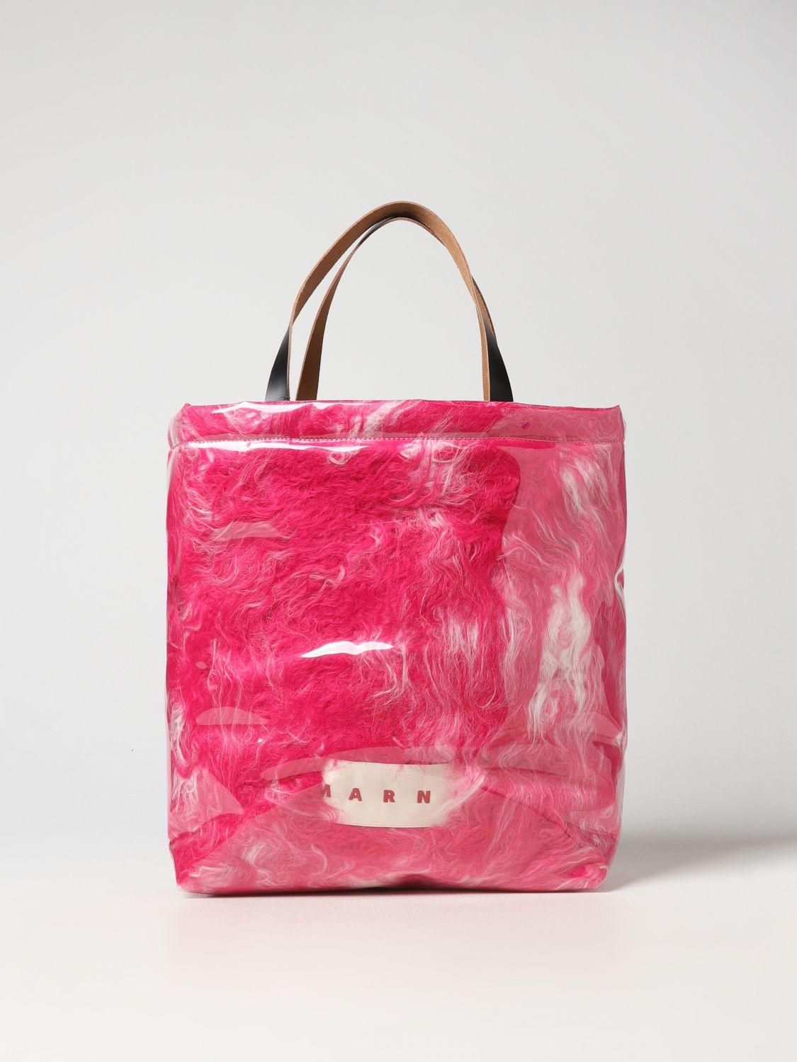 Tote Bags MARNI Woman colour Fuchsia