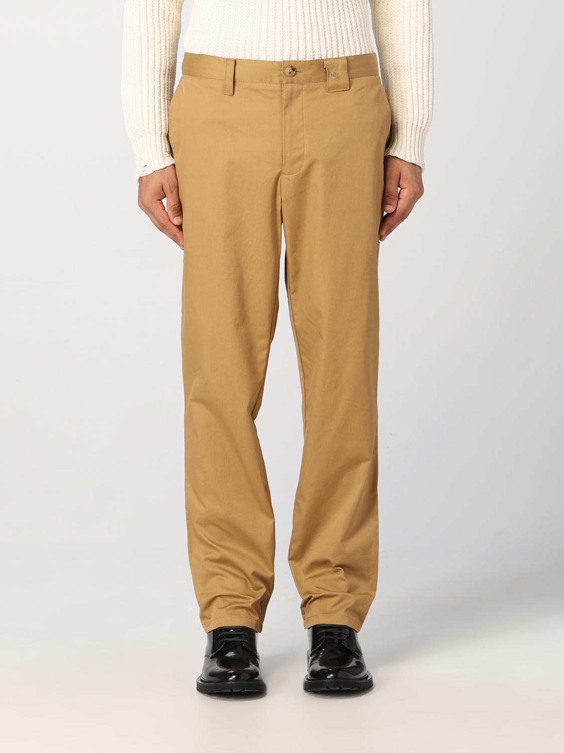 Trousers BURBERRY Men colour Brown