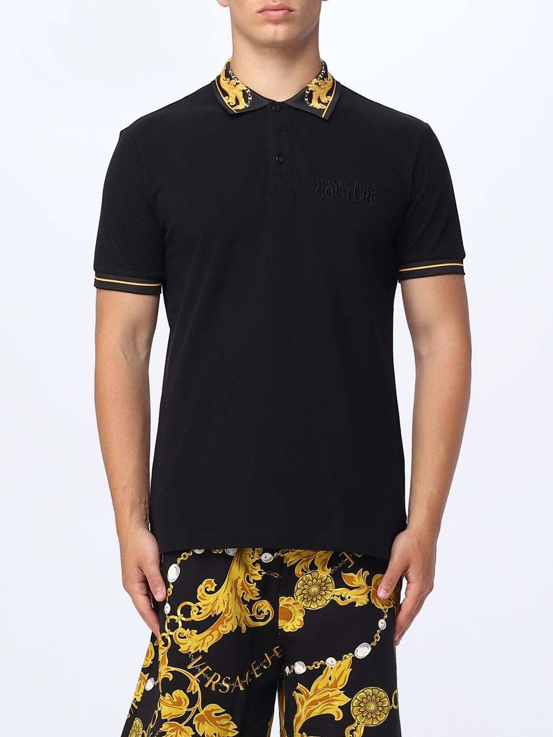 Polo Shirt VERSACE JEANS COUTURE Men colour Black