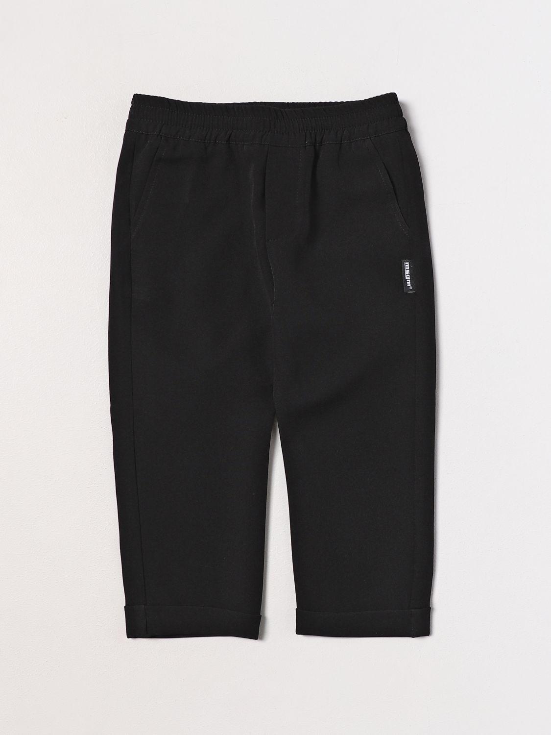 Trousers MSGM KIDS Kids colour Black