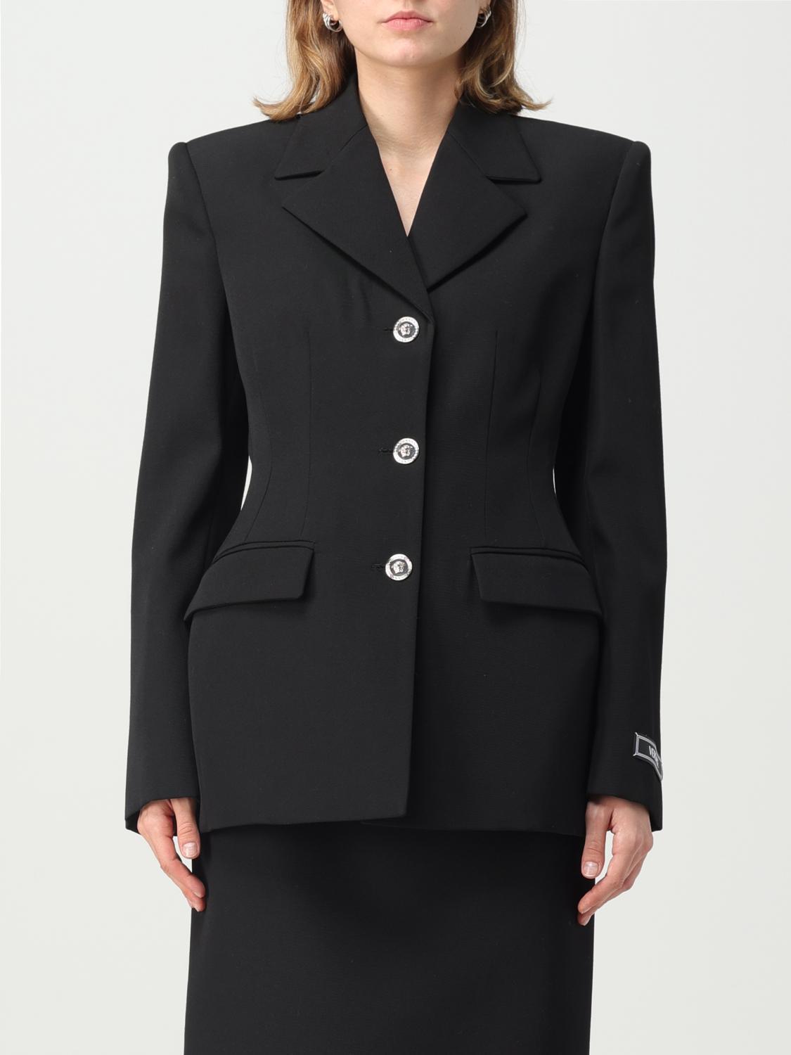 Blazer VERSACE Woman colour Black