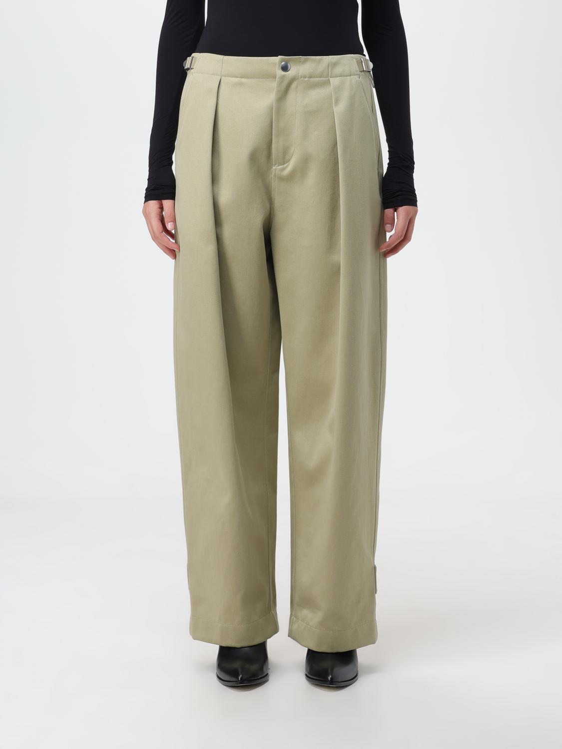 Trousers BURBERRY Woman colour Green