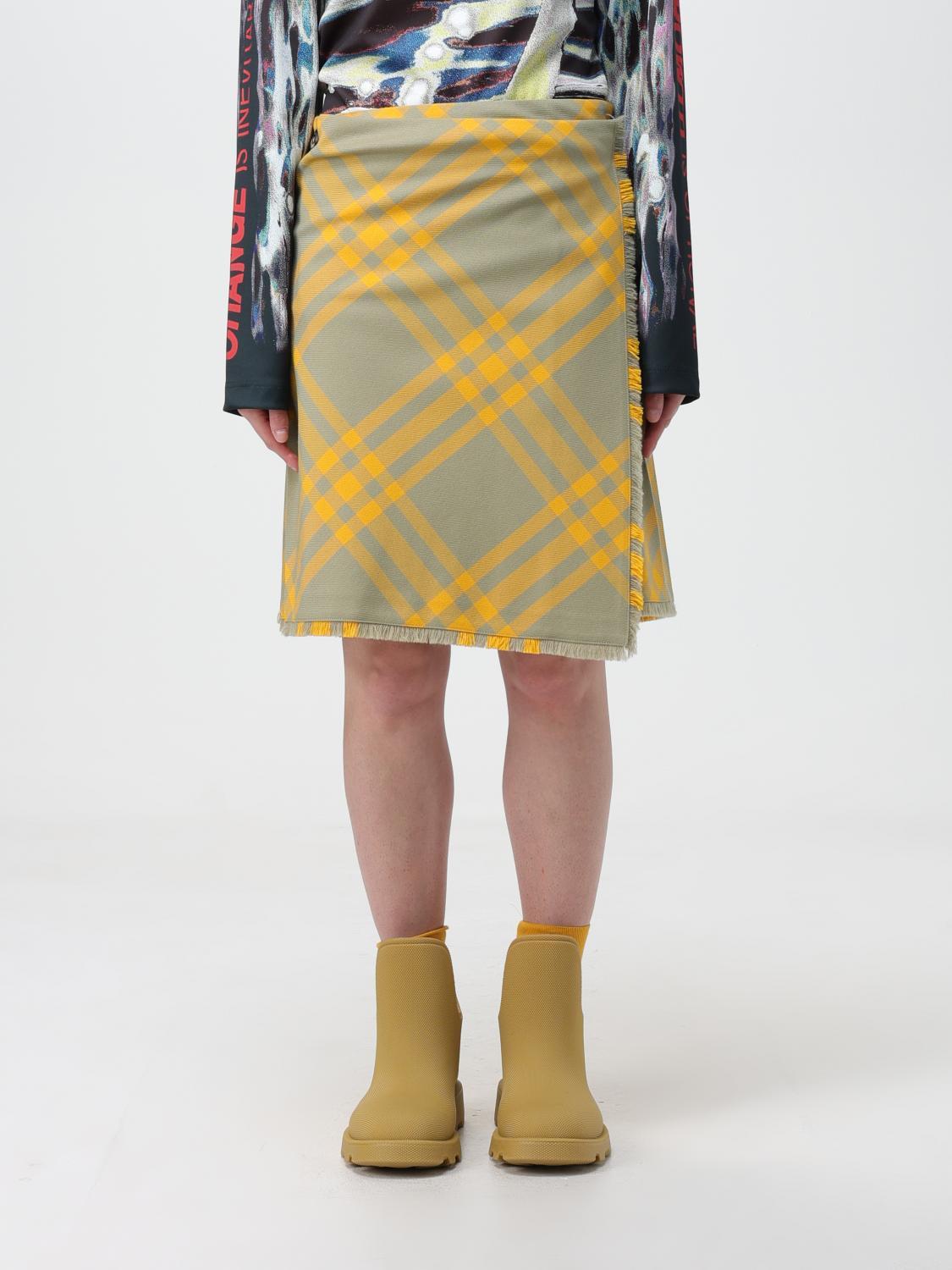 Skirt BURBERRY Woman colour Yellow