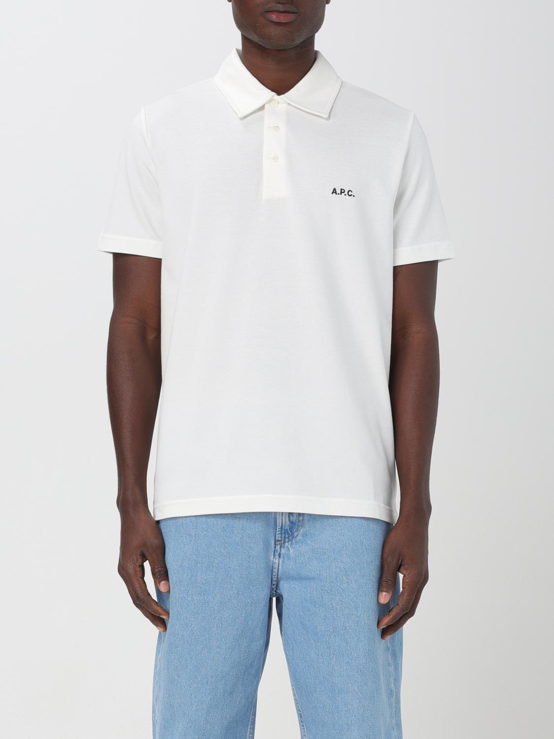 Polo Shirt A.P.C. Men colour White