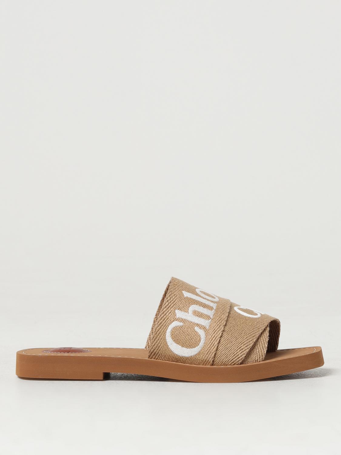 Flat Sandals CHLOÉ Woman colour Sand