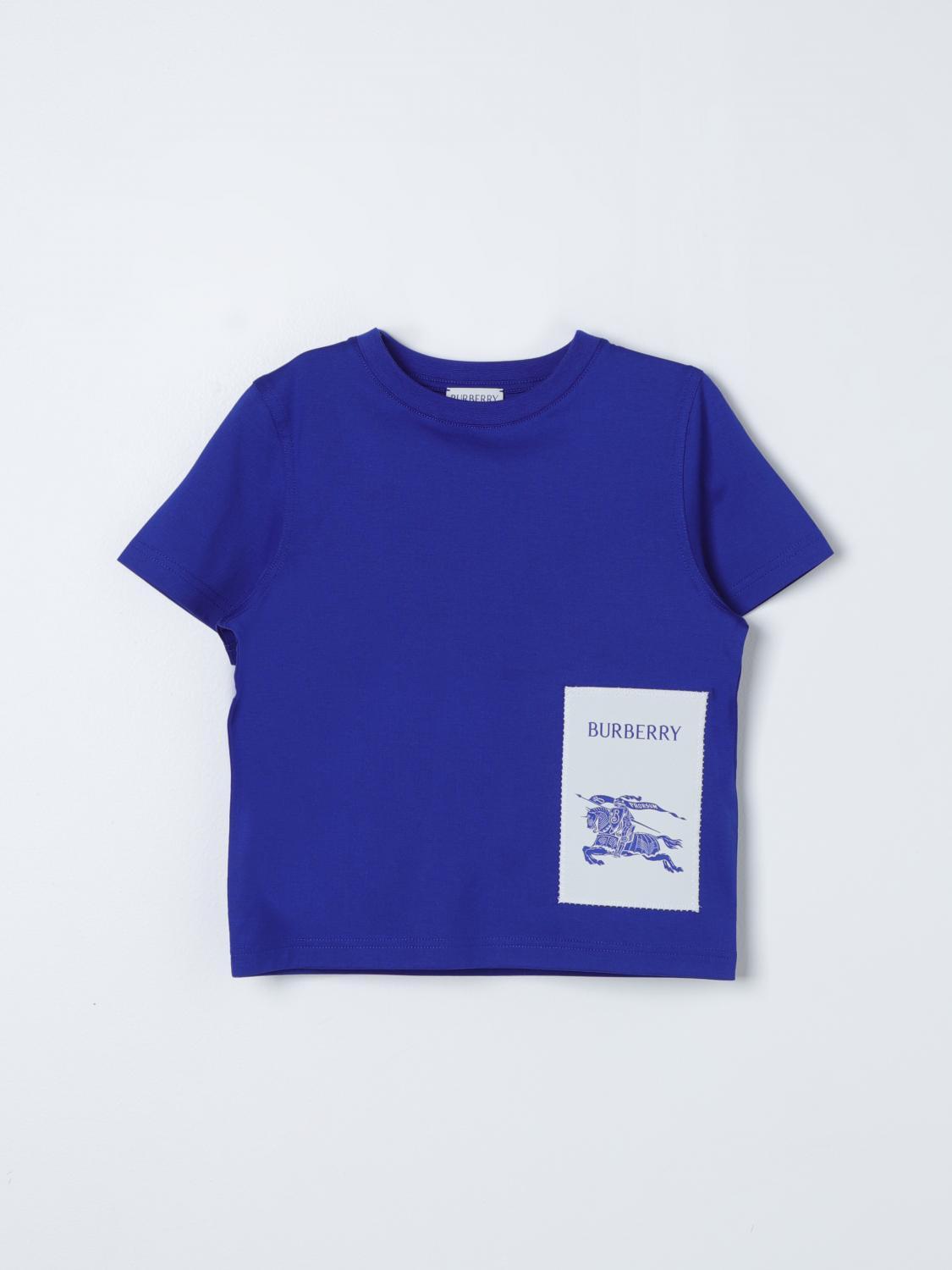 T-Shirt BURBERRY KIDS Kids colour Gnawed Blue