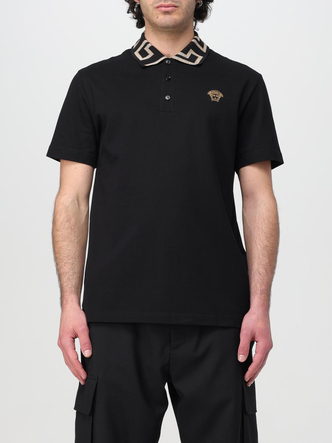 Polo Shirt VERSACE Men colour Black