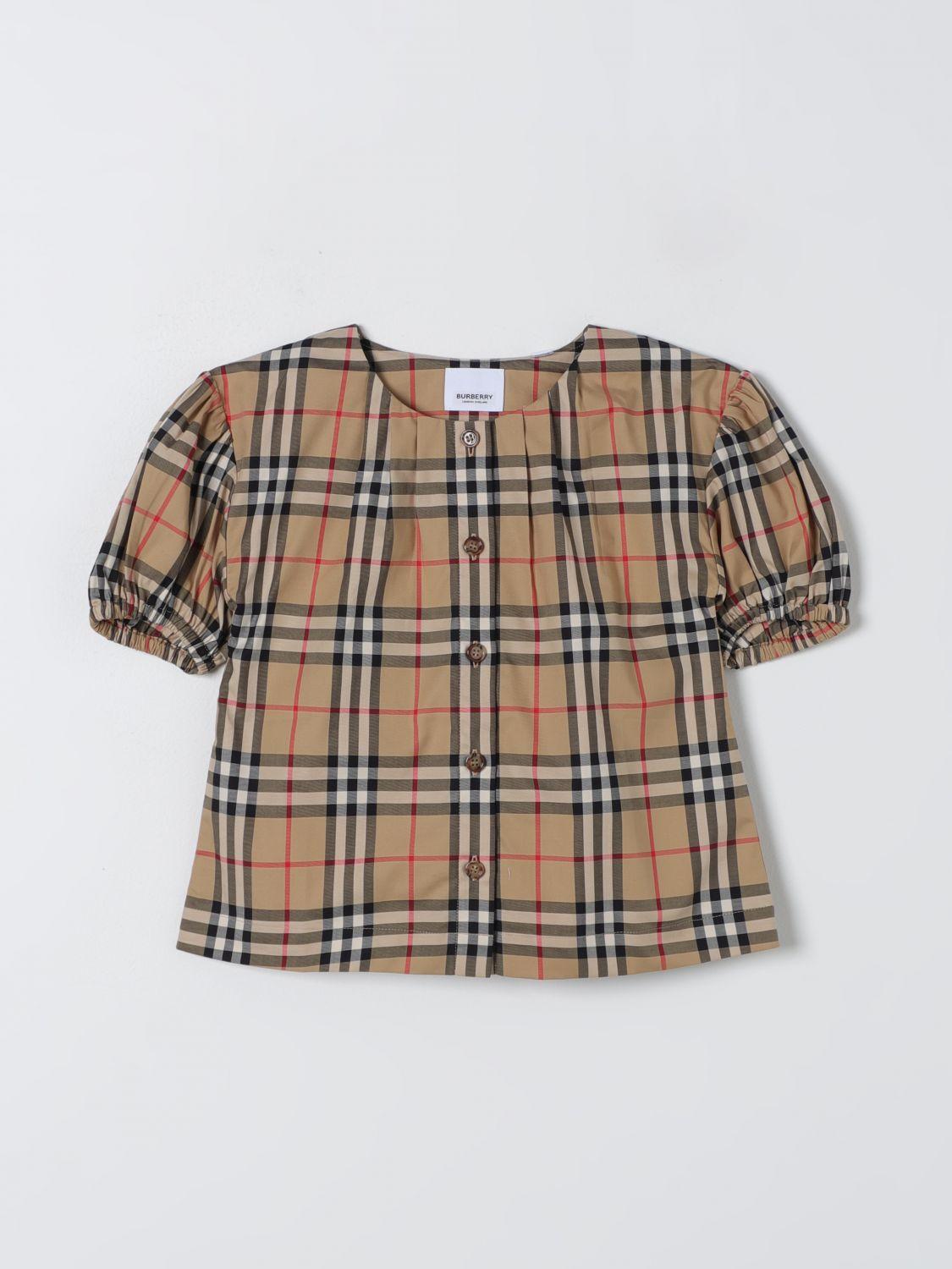 Top BURBERRY KIDS Kids colour Beige