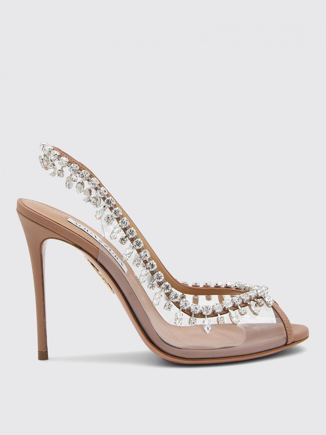 Heeled Sandals AQUAZZURA Woman colour Pink