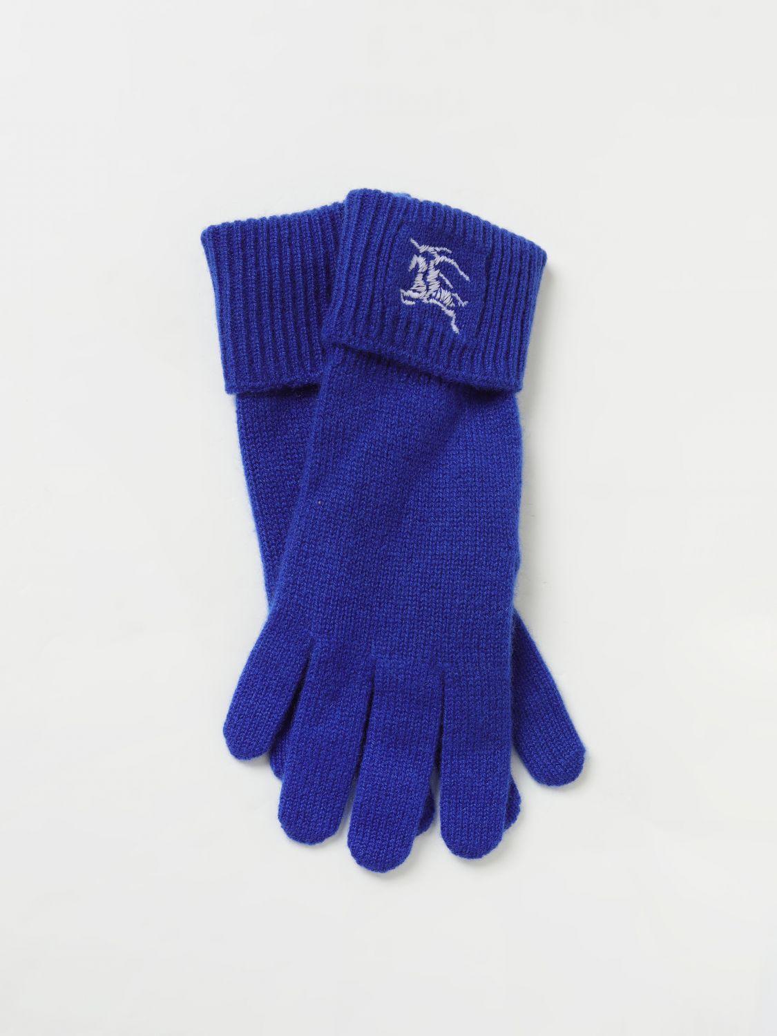 Gloves BURBERRY Men colour Blue