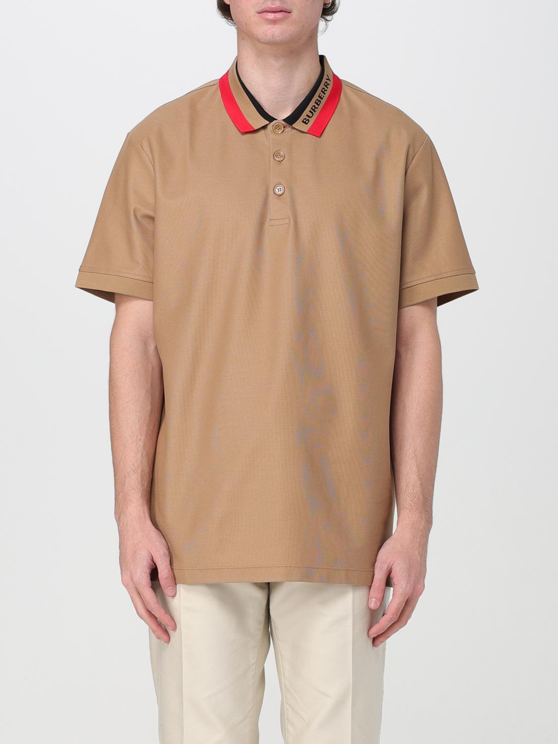 Polo Shirt BURBERRY Men colour Beige