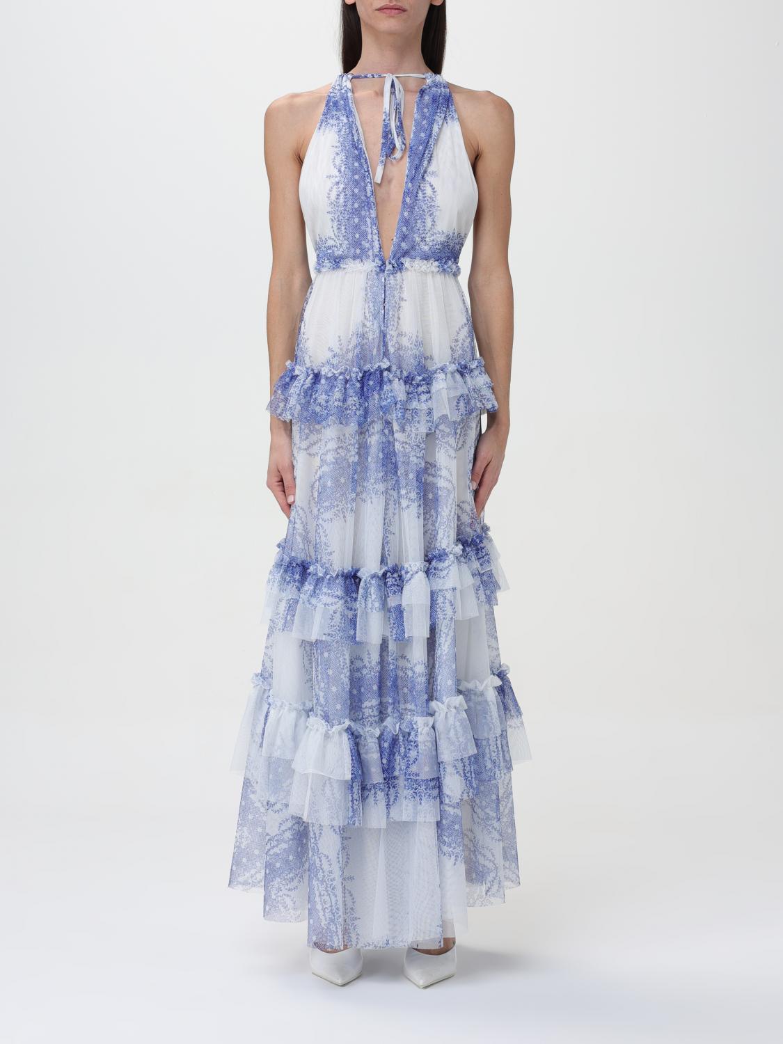 Dress PHILOSOPHY DI LORENZO SERAFINI Woman colour Blue