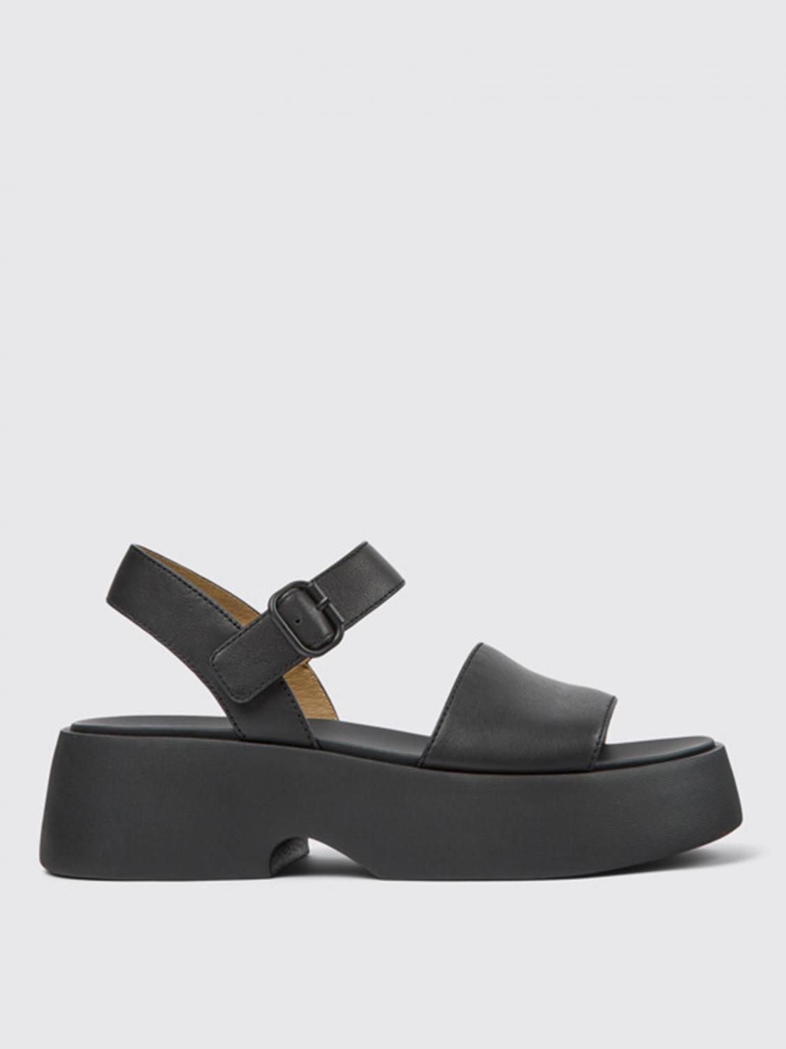 Flat Sandals CAMPER Woman colour Black