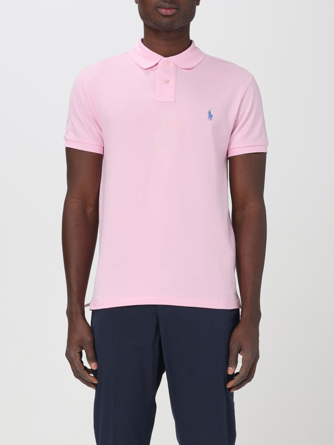 Polo Shirt POLO RALPH LAUREN Men colour Pink