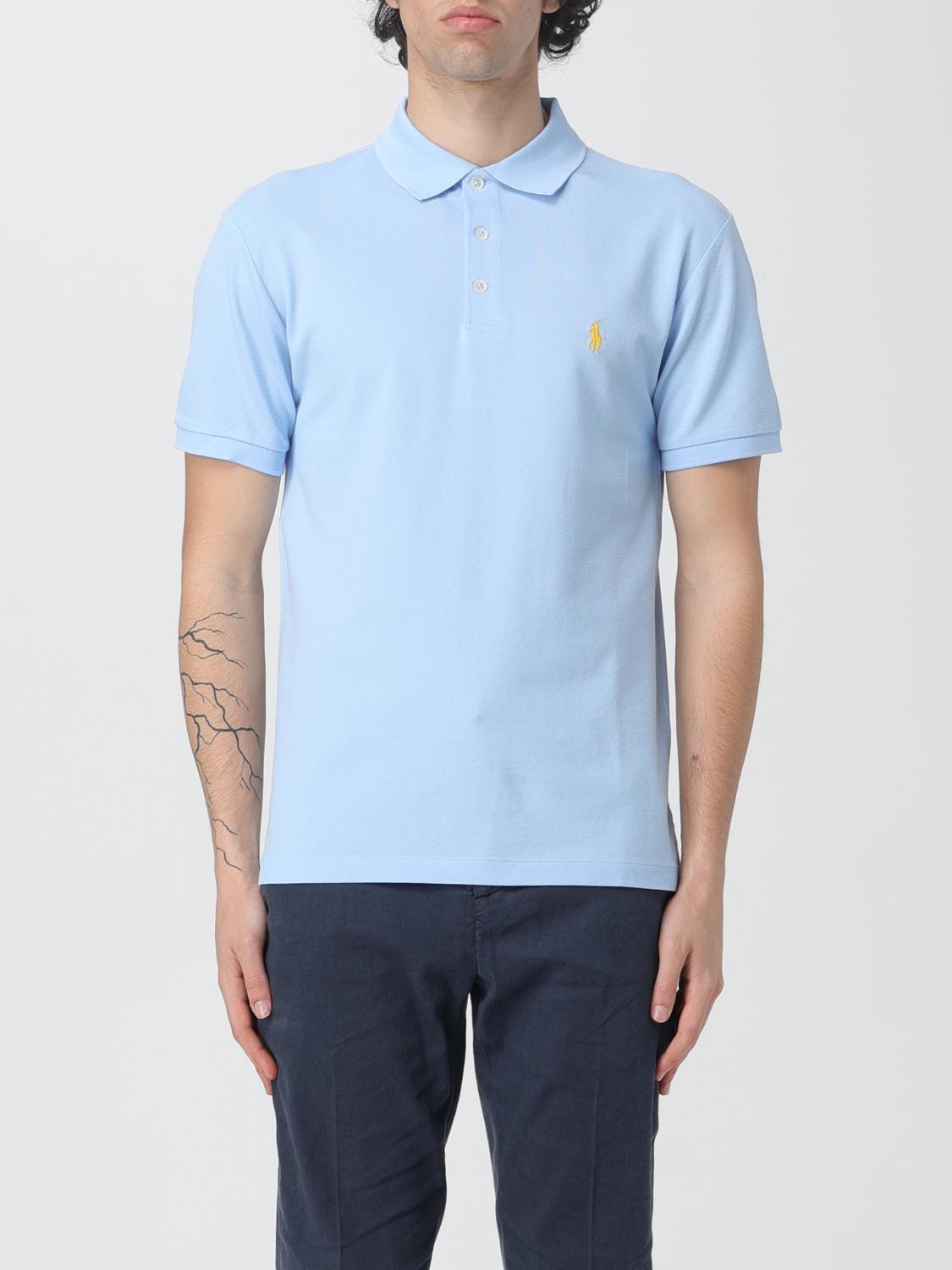 Polo Shirt POLO RALPH LAUREN Men colour Gnawed Blue