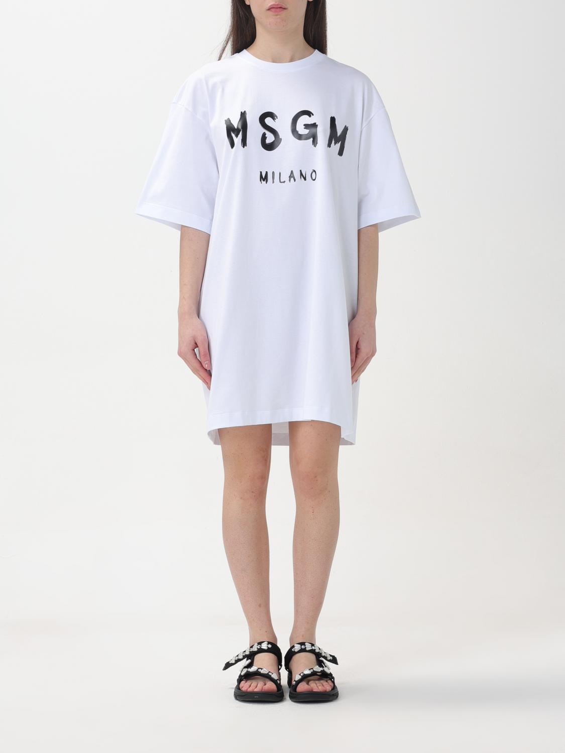 Dress MSGM Woman colour White