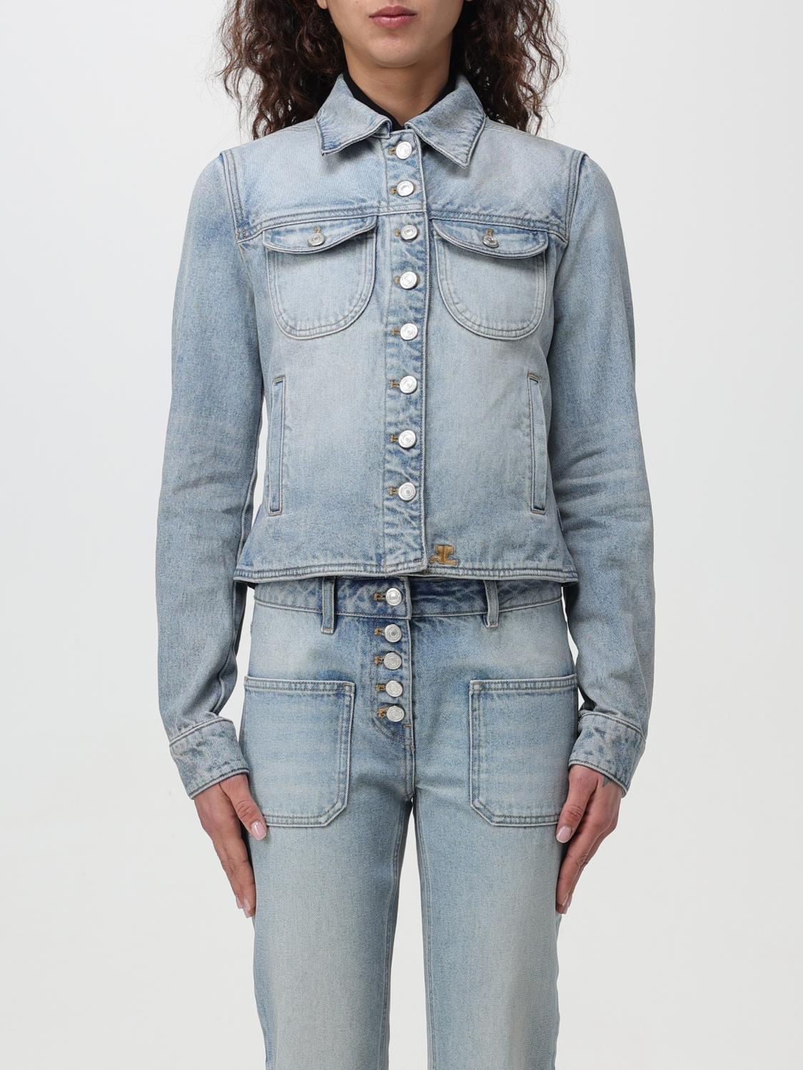 Jacket COURRÈGES Woman colour Denim