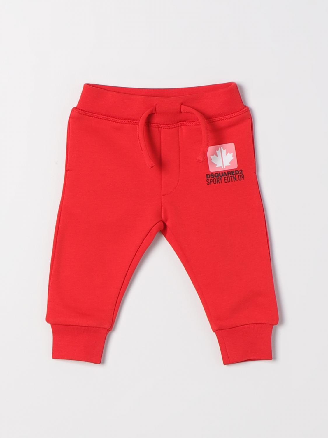 Trousers DSQUARED2 JUNIOR Kids colour Red