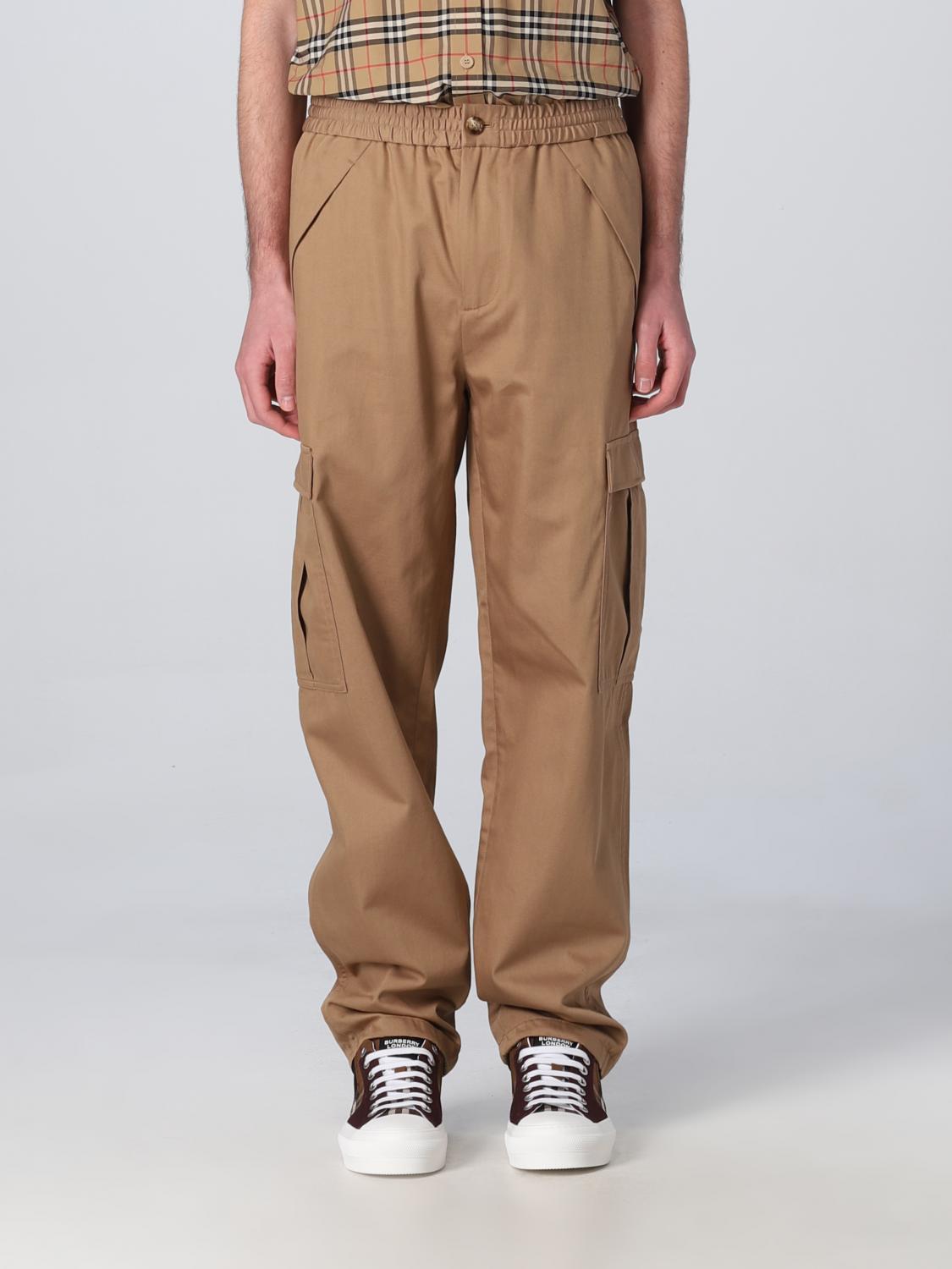 Trousers BURBERRY Men colour Camel