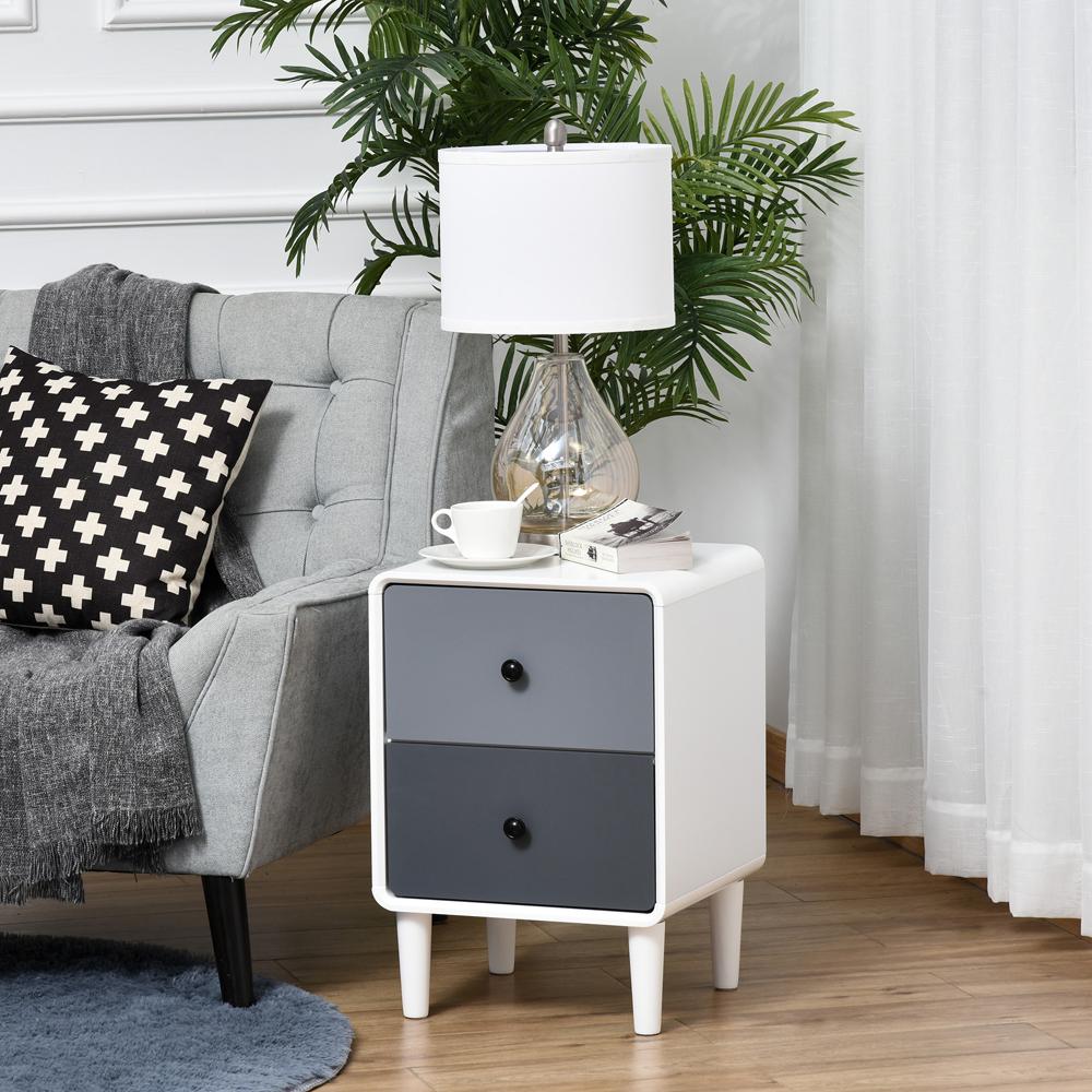 Nordic Side Cabinet Nightstand Organizer With Drawer For Bedroom