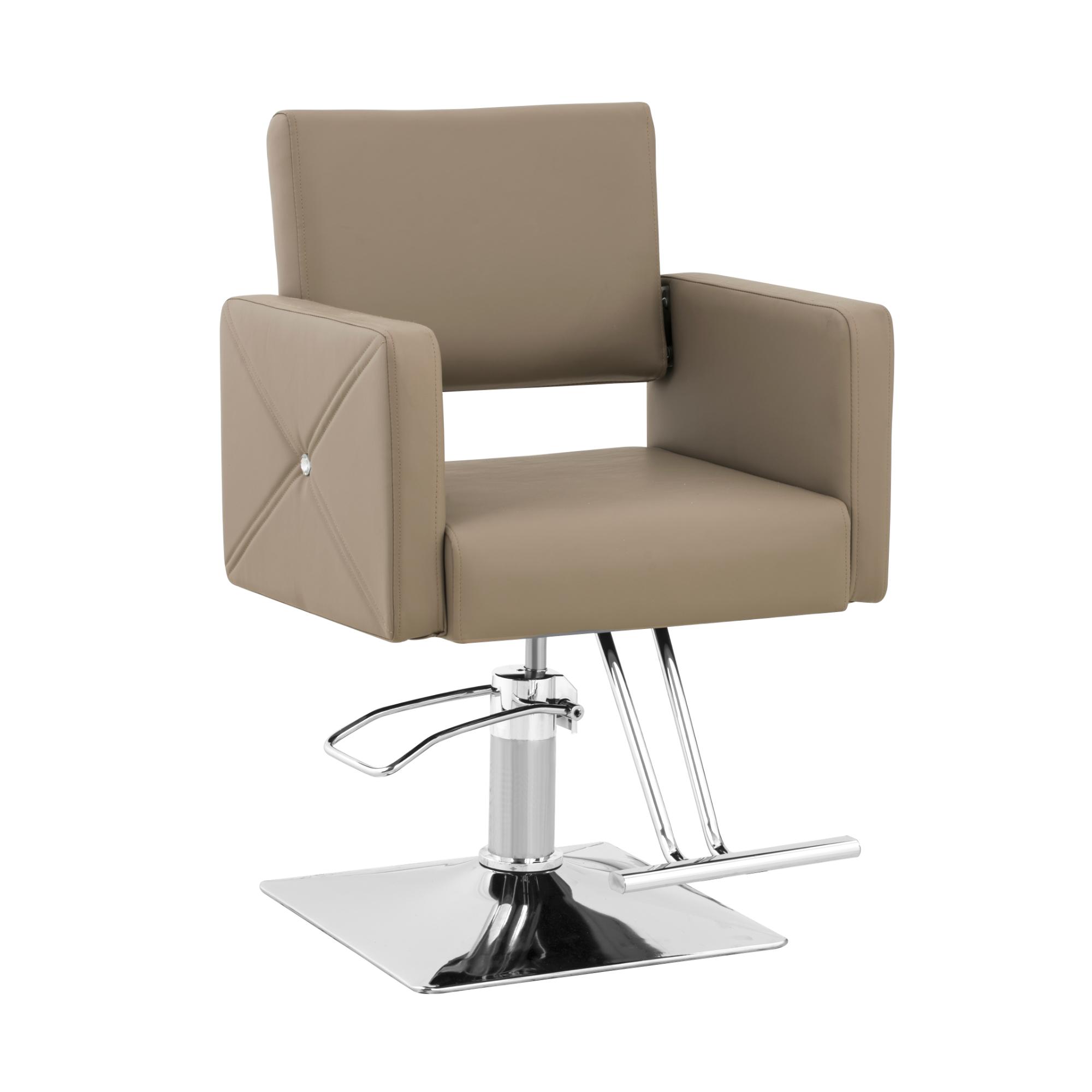 Carlisle Salon Chair with Footrest - seat height 45 - 55 cm - 150 kg - light grey