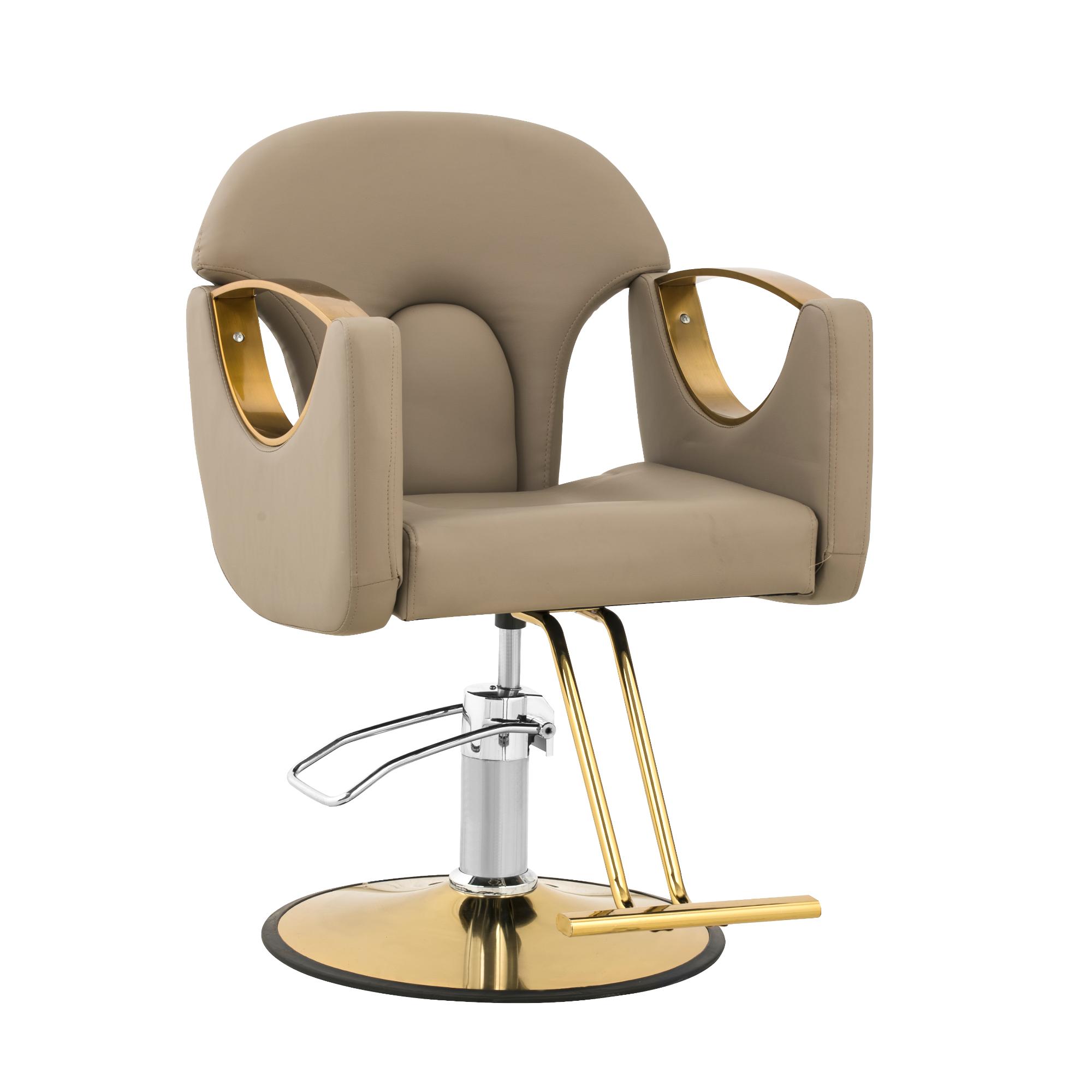 Salon Chair with Footrest - 55 - 65 cm - 180 kg - beige