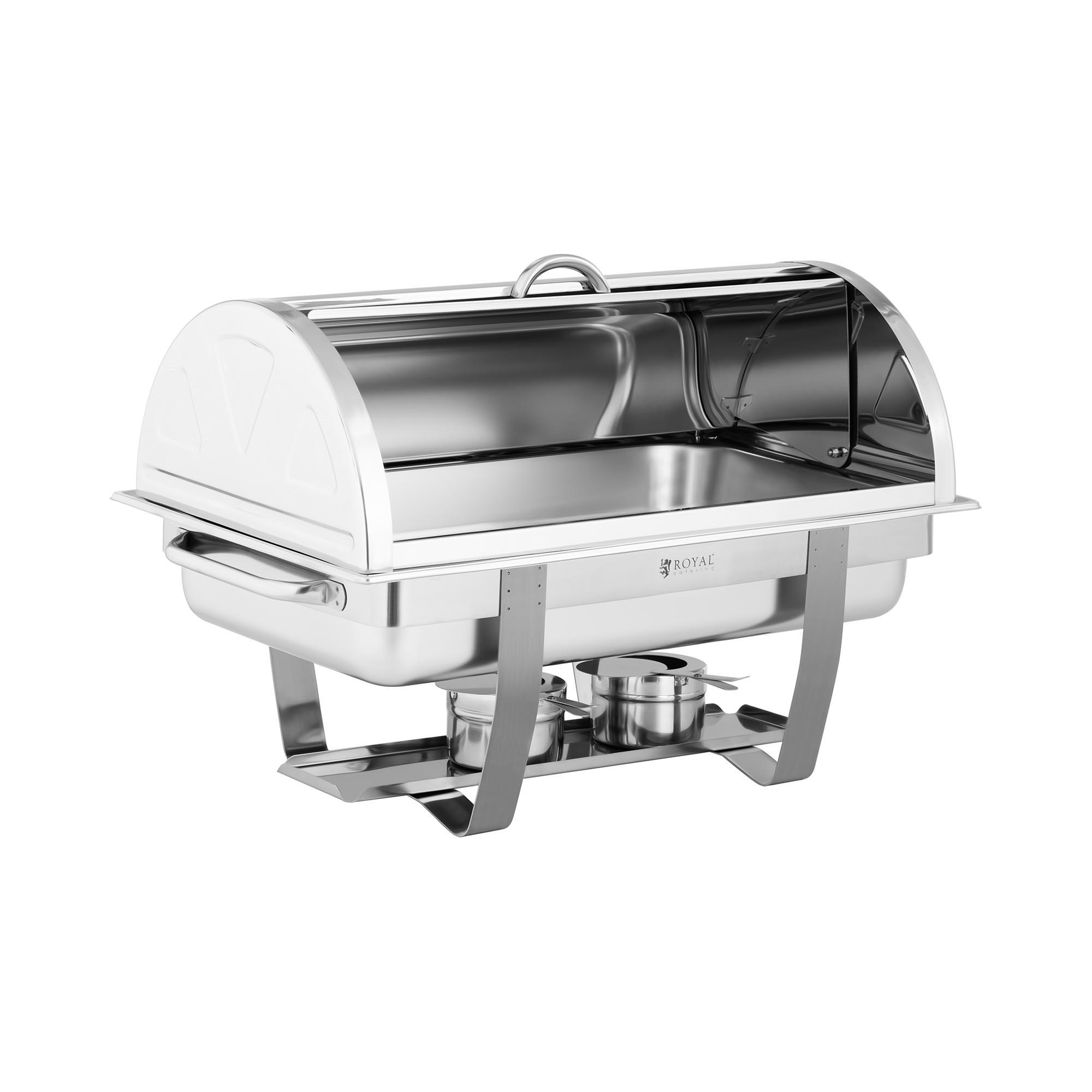 Chafing Dish - GN 1/1 - Royal Catering - 8.5 L - 2 Fuel Cells - Narrow Stand