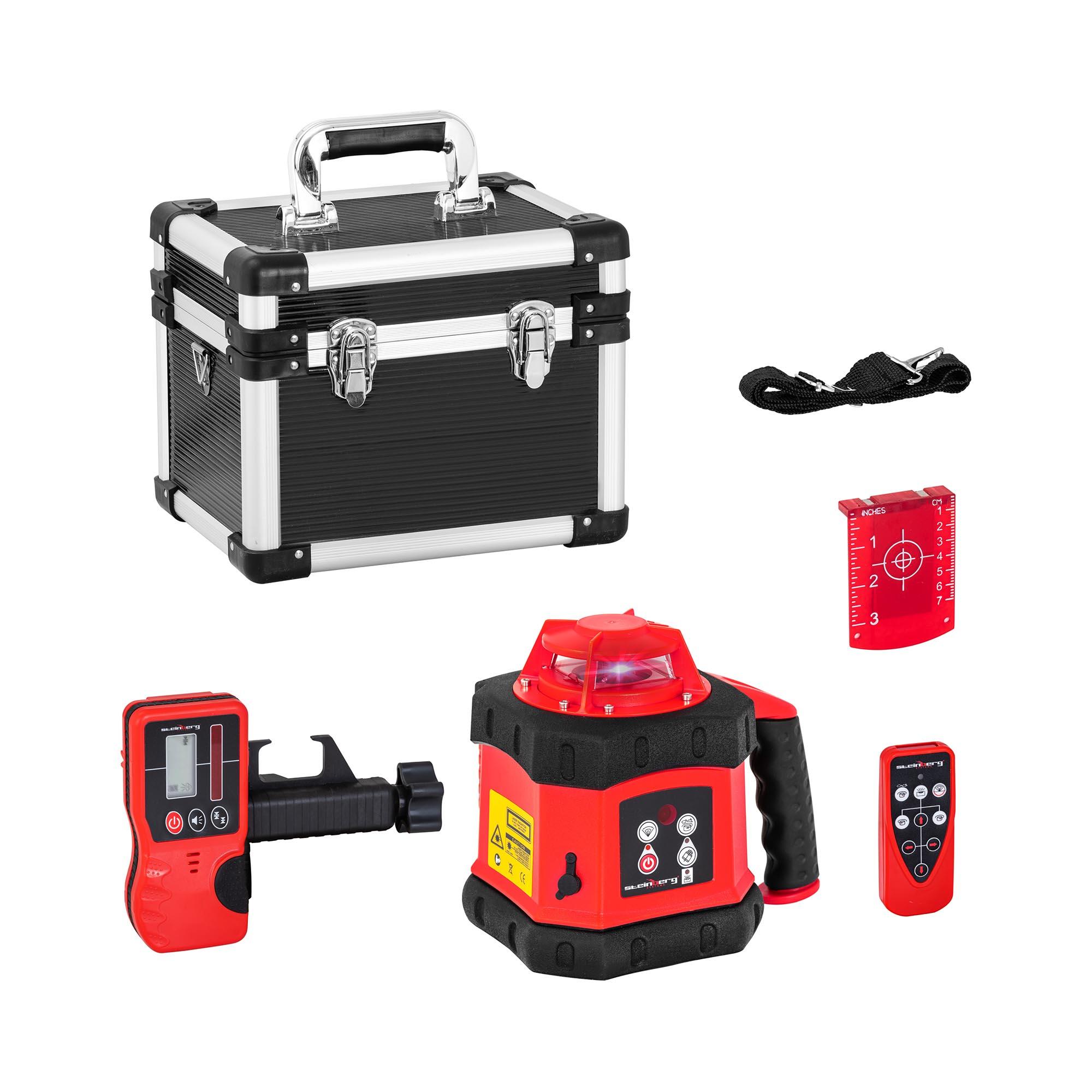 Rotary Laser Level - red - Ø 300 m - self-levelling