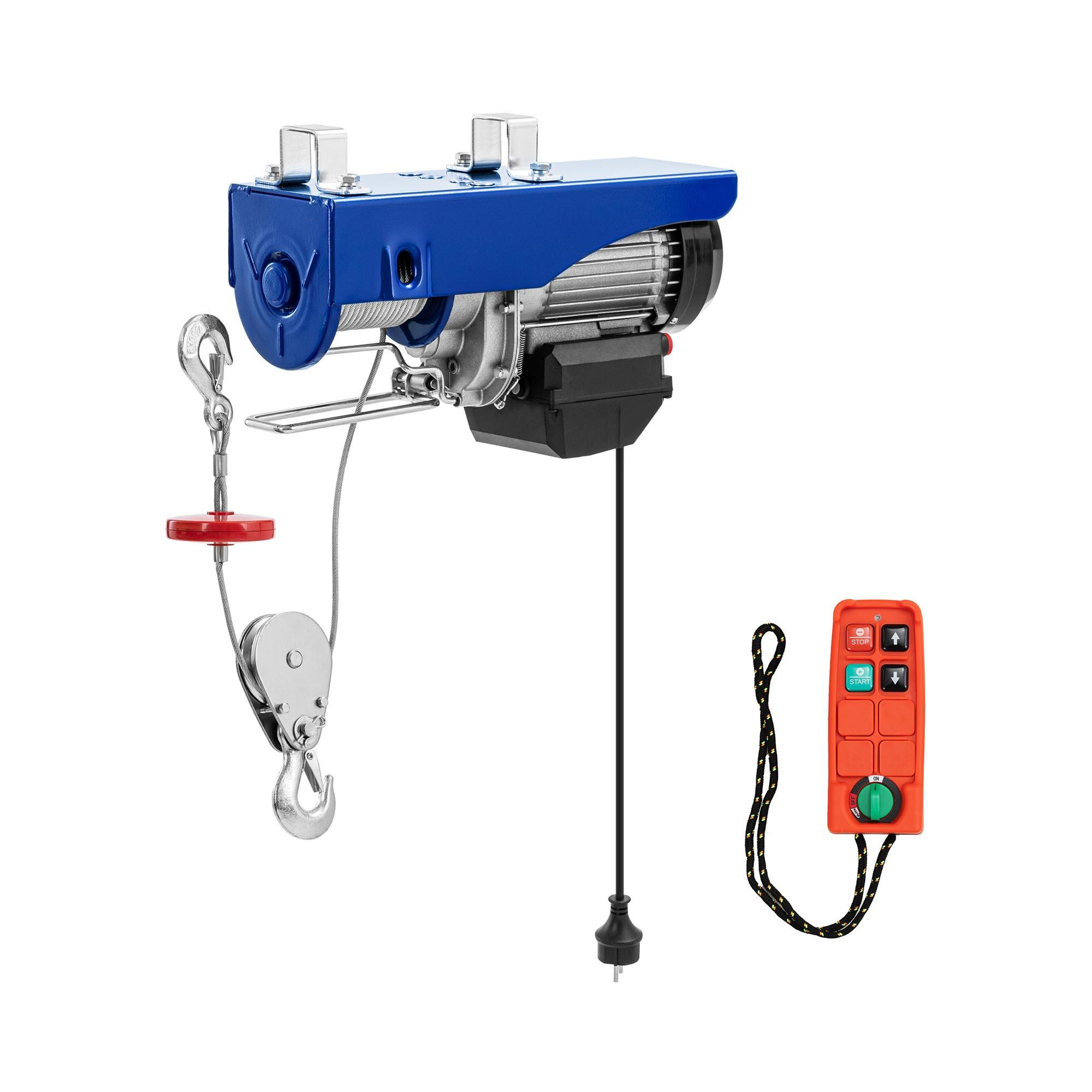 Wire Rope Hoist - 1350 W - 800 Kg - 12 M - With Remote Control