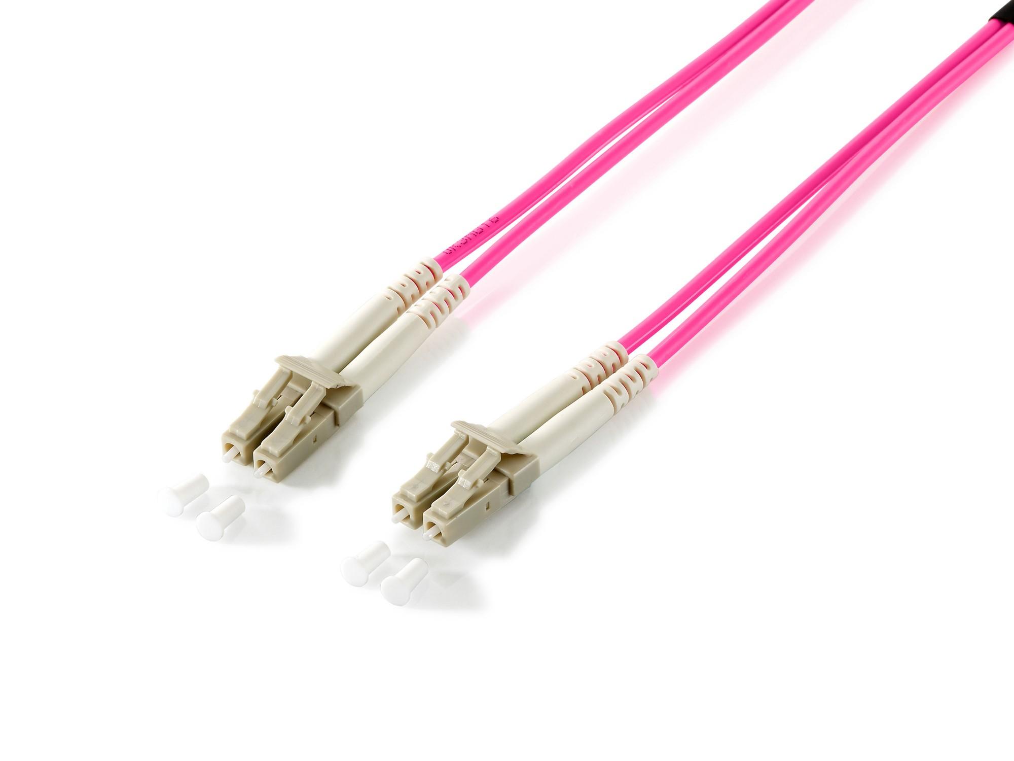 Equip LC/LC Fiber Optic Patch Cable. OM4. 10m