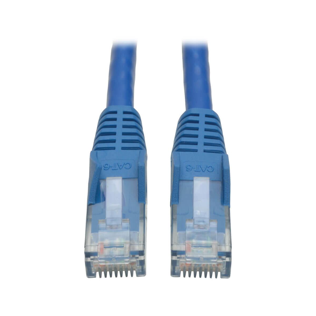 Tripp Lite N201-010-BL Cat6 Gigabit Snagless Molded (UTP) Ethernet Cable (RJ45 M/M) PoE Blue 10 ft. (3.05 m)