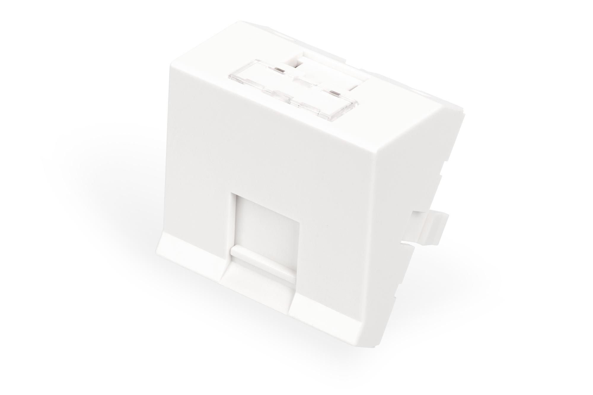 Digitus Face plate. 1 port. 45 x 45 mm. angled. for frame DN-93802-5-S