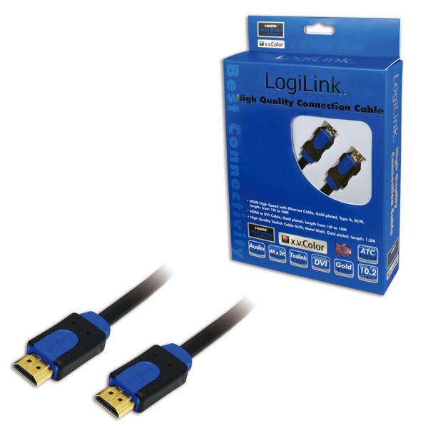 LogiLink CHB1115 HDMI cable 15 m HDMI Type A (Standard) Black. Blue