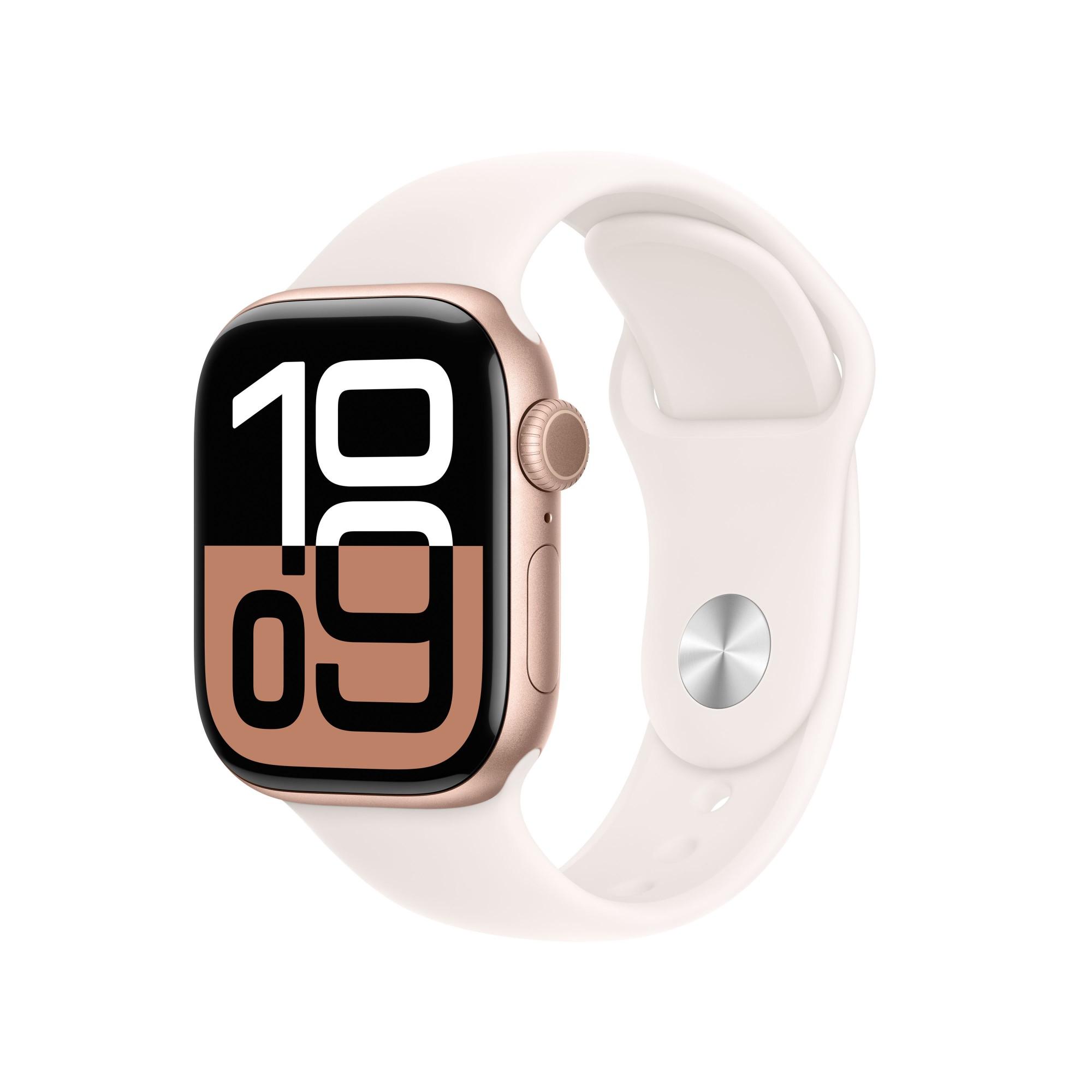 Apple Watch Series 10 GPS + Cellular 42mm Rose Gold Aluminium Case wit