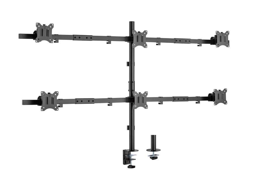 LevelOne Equip 650160 17-32 Articulating 6 Monitor Desk Mount Bracket