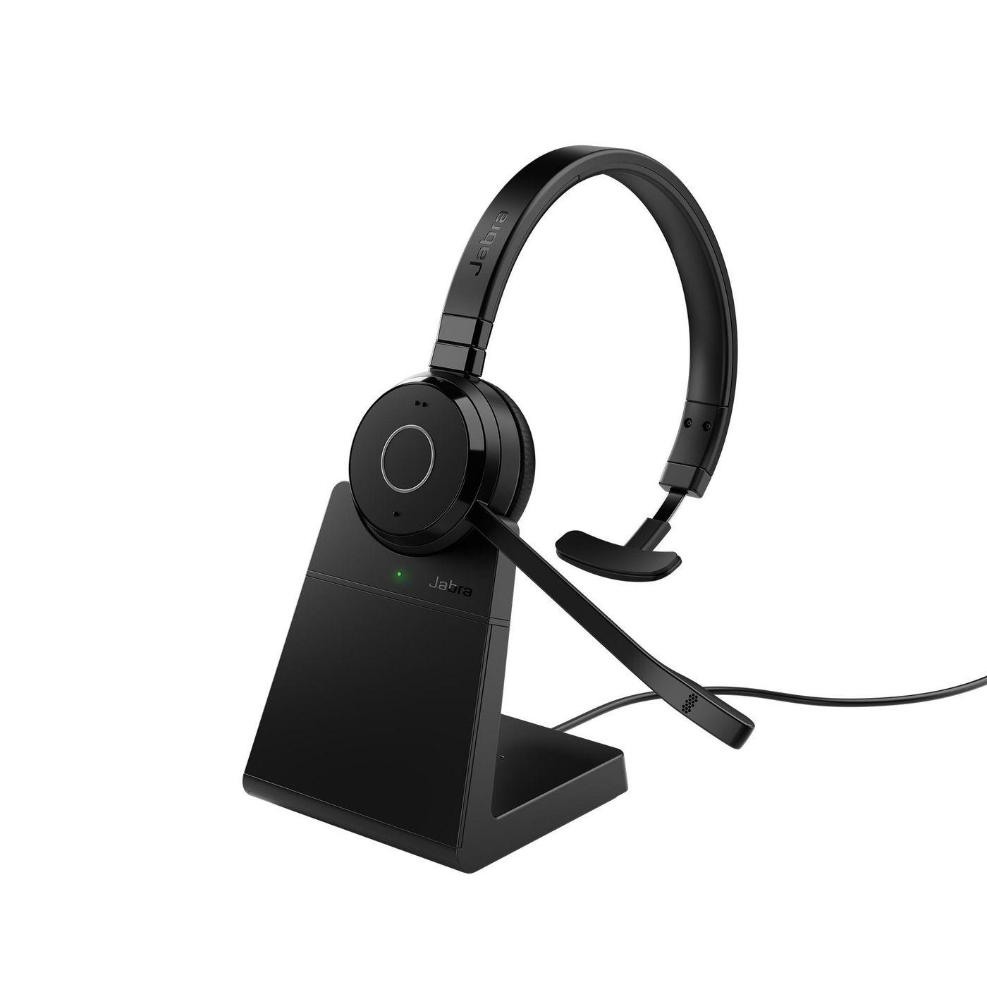 Jabra Evolve 65 TE Mono - Headset - on-ear - Bluetooth - Wireless - US