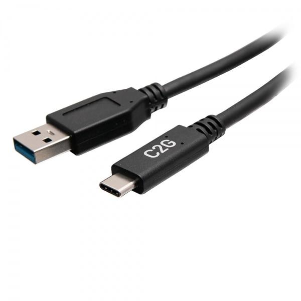 C2G 6in USB-C® Male To USB-A Male Cable - USB 3.2 Gen 1 (5Gbps)