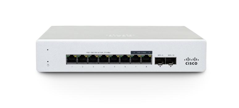 Cisco Meraki MS130-8 Managed L2 Gigabit Ethernet (10/100/1000) 1U Whit