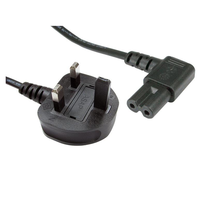 FDL 5M UK MAINS TO RIGHT ANGLED C7 POWER CABLE